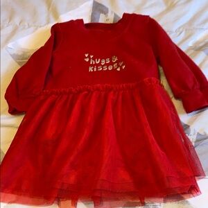 Carter's Red Long Sleeve Dress